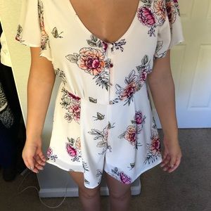 floral soft romper